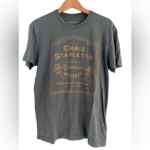 Chris Stapleton Gray Smooth As Tennessee Whiskey Soft Casual Graphic T Shirt